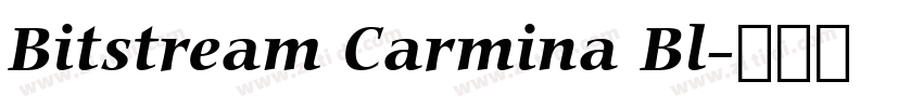 Bitstream Carmina Bl字体转换
